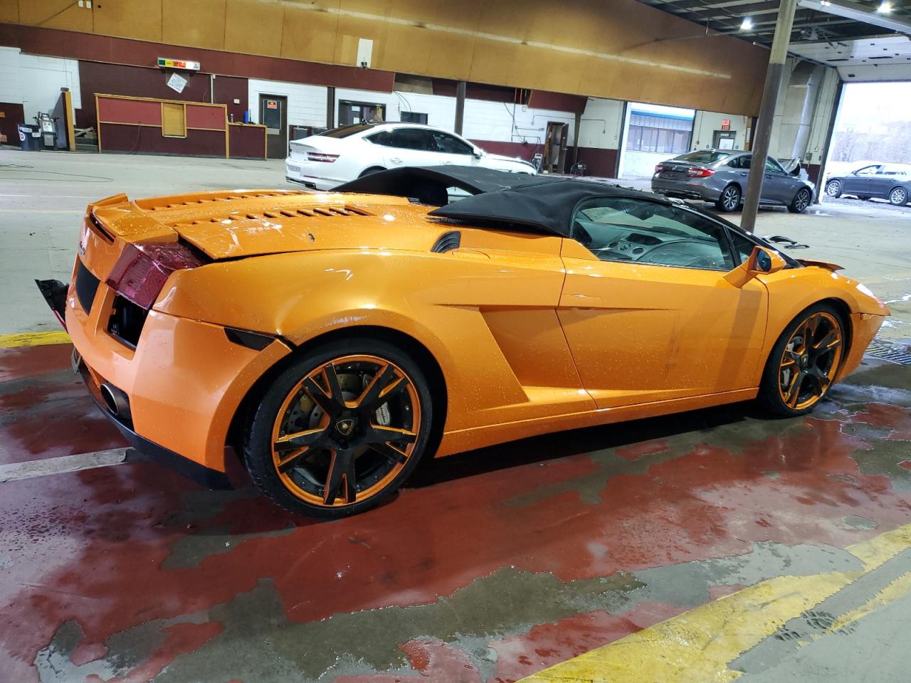 2007 Lamborghini Gallardo Spyder Оранжевый vin: ZHWGU22T47LA05436