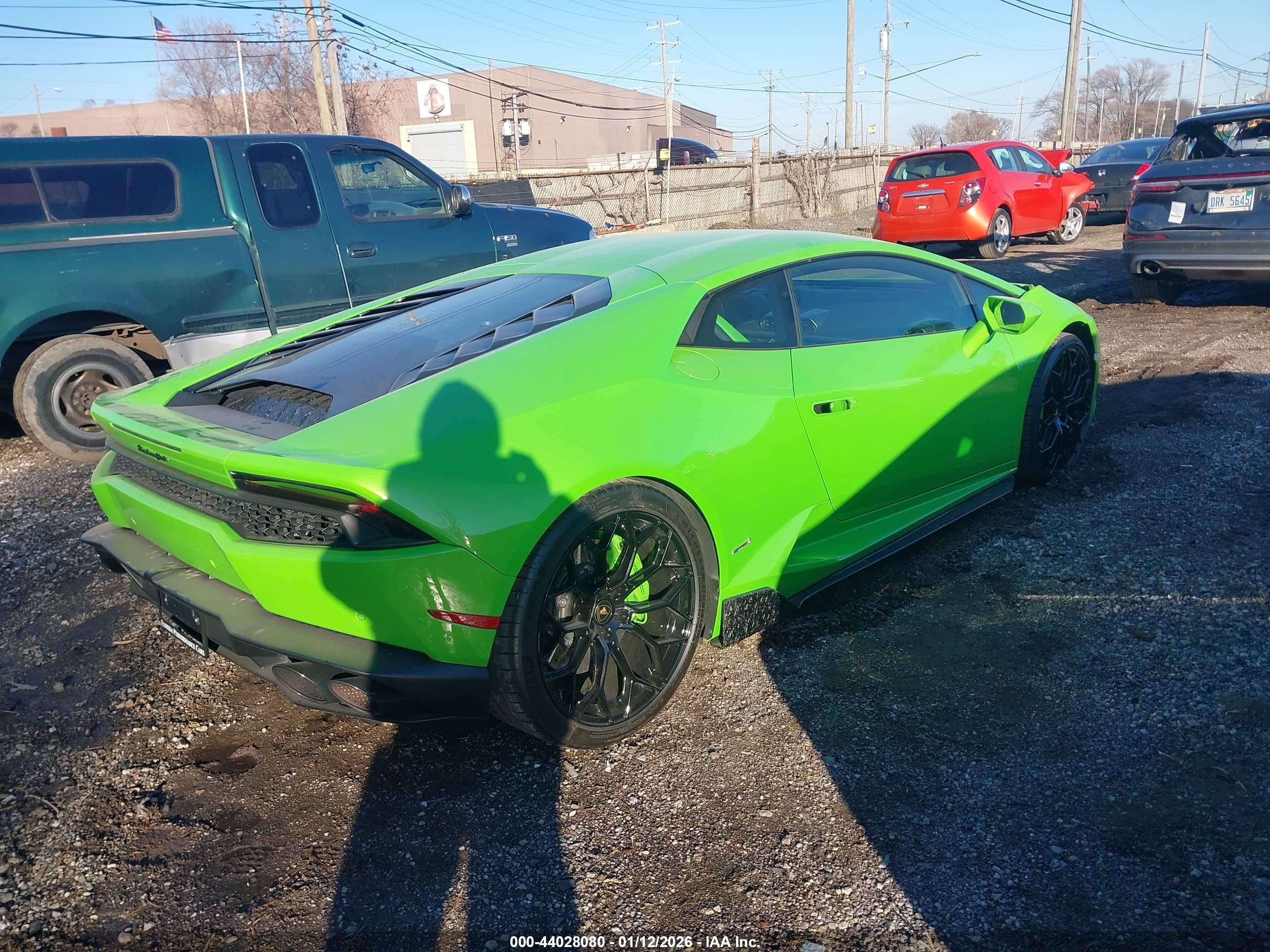 2015 Lamborghini Huracan Lp610-4 Green vin: ZHWUC1ZFXFLA02619