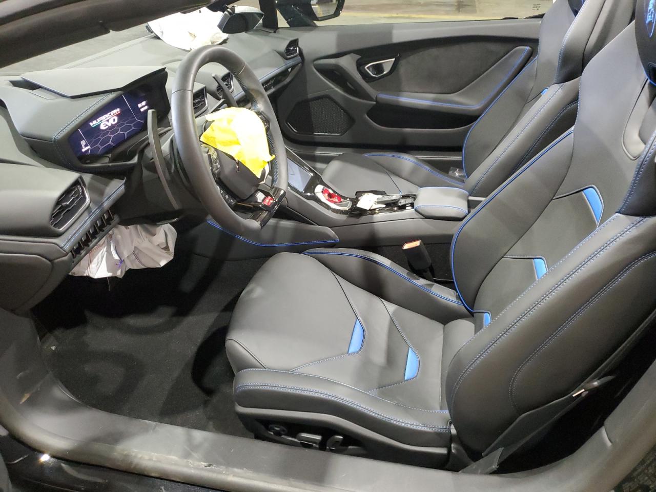 2024 Lamborghini Huracan Evo Черный vin: ZHWUT4ZF6RLA28592