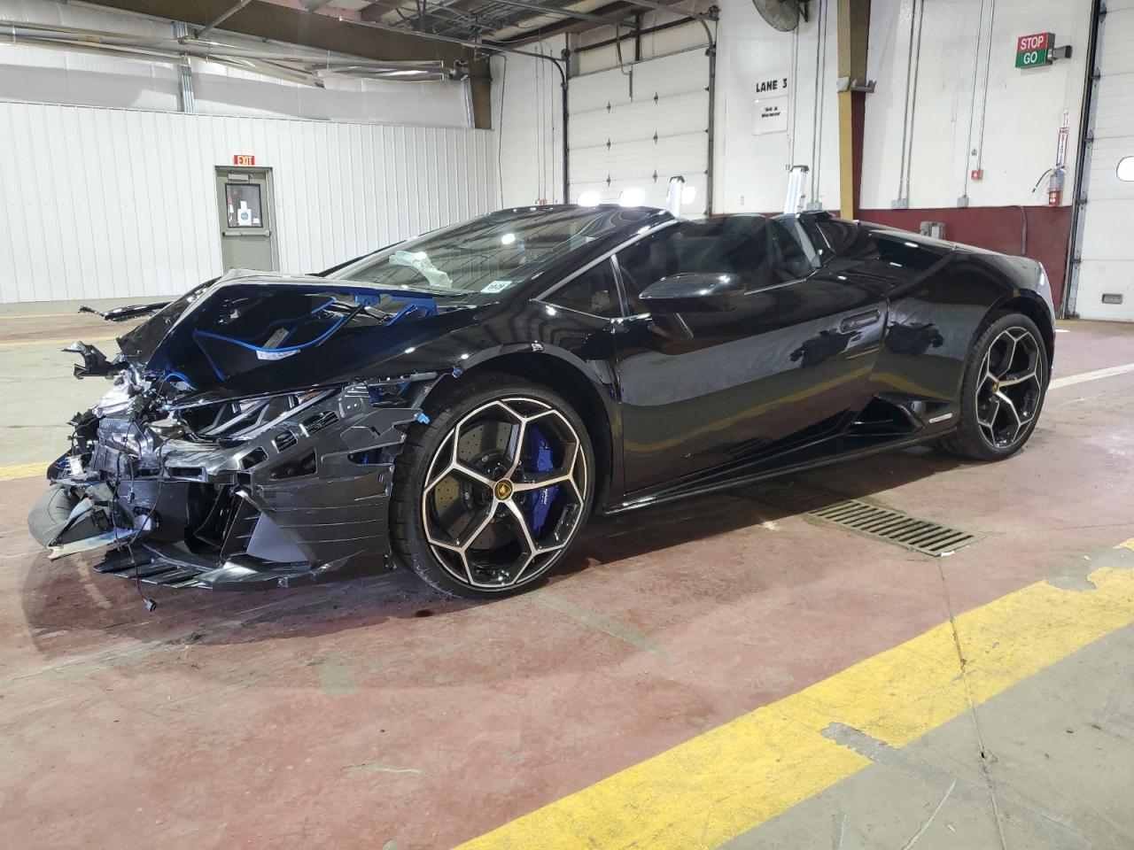 2024 Lamborghini Huracan Evo Черный vin: ZHWUT4ZF6RLA28592