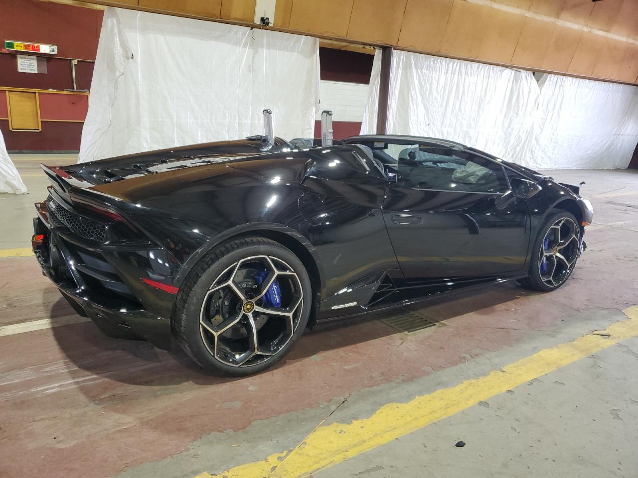 2024 Lamborghini Huracan Evo Черный vin: ZHWUT4ZF6RLA28592