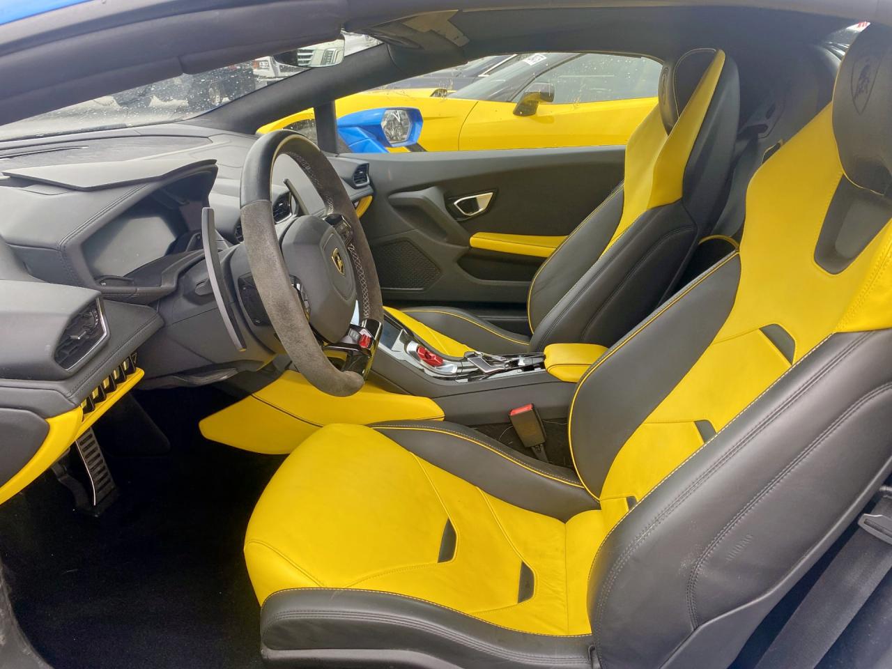 2023 Lamborghini Huracan Evo Синий vin: ZHWUT4ZF7PLA22359