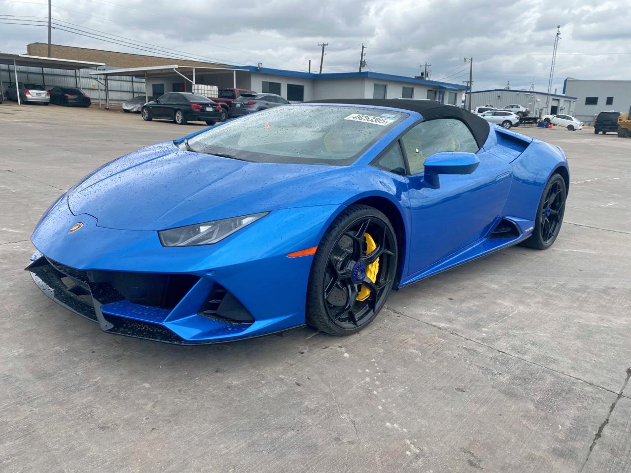 2023 Lamborghini Huracan Evo Blue vin: ZHWUT4ZF7PLA22359