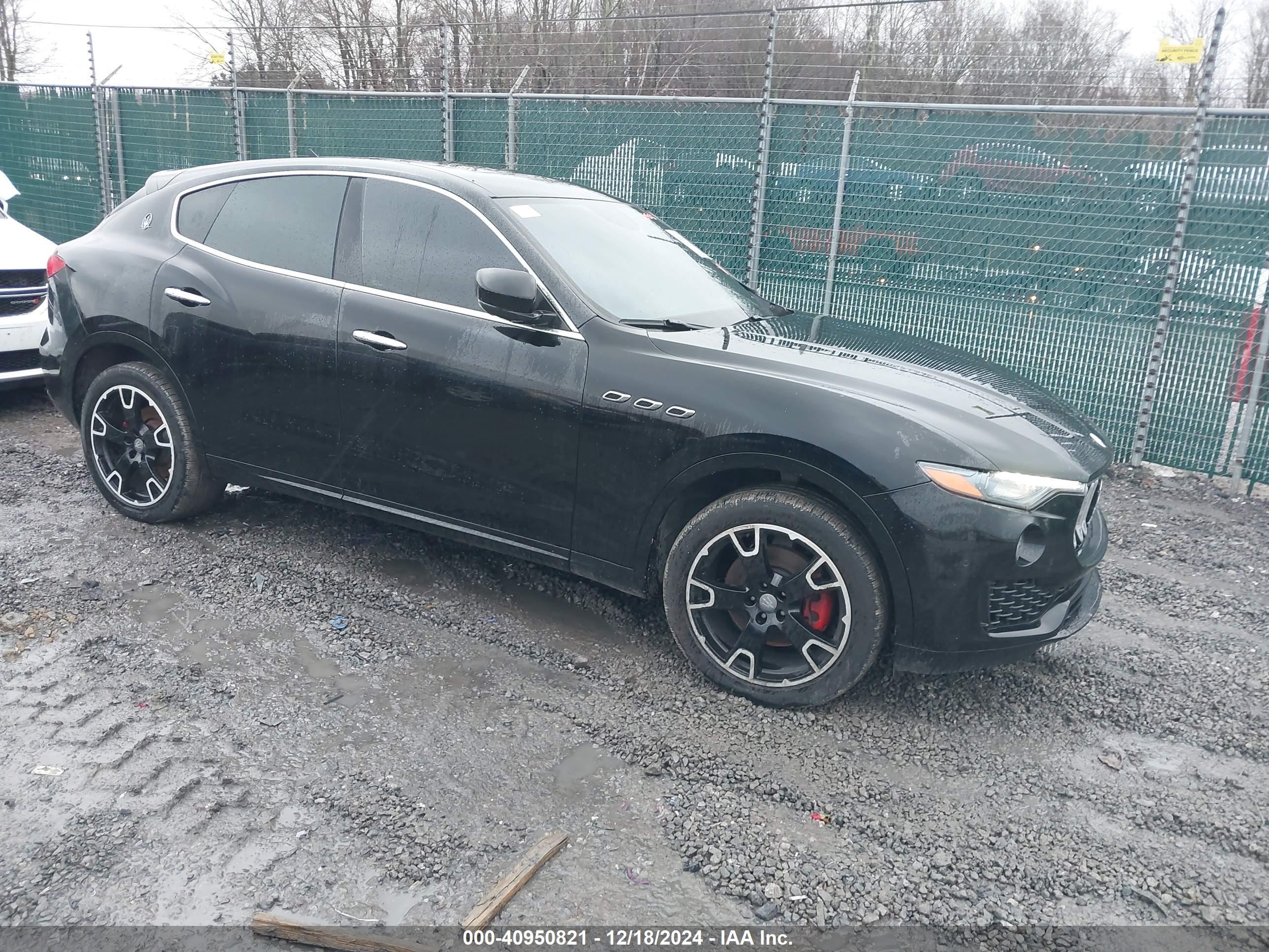 2019 Maserati Levante   Black vin: ZN661XUA2KX308301