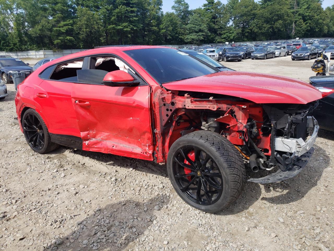 2021 Lamborghini Urus Red vin: ZPBUA1ZLXMLA15801