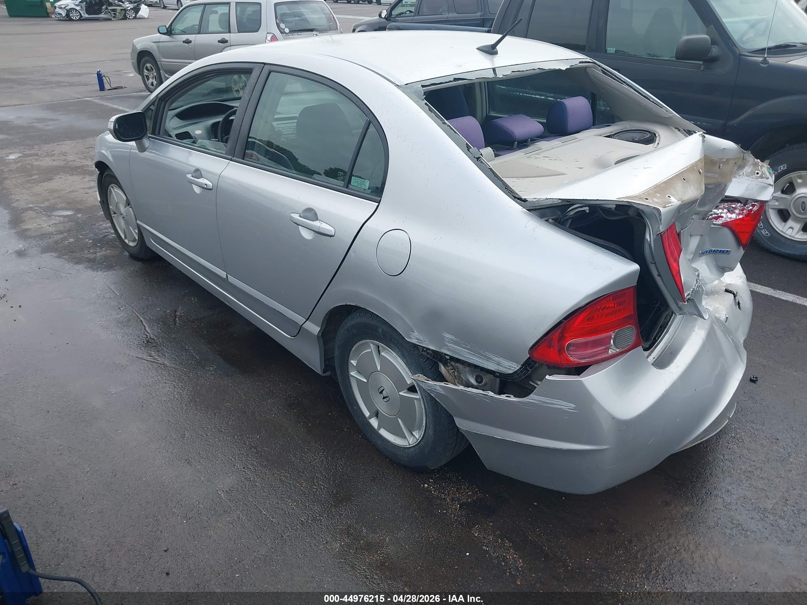 2008 Honda Civic Hybrid   Серый vin: jhmfa36268s013416