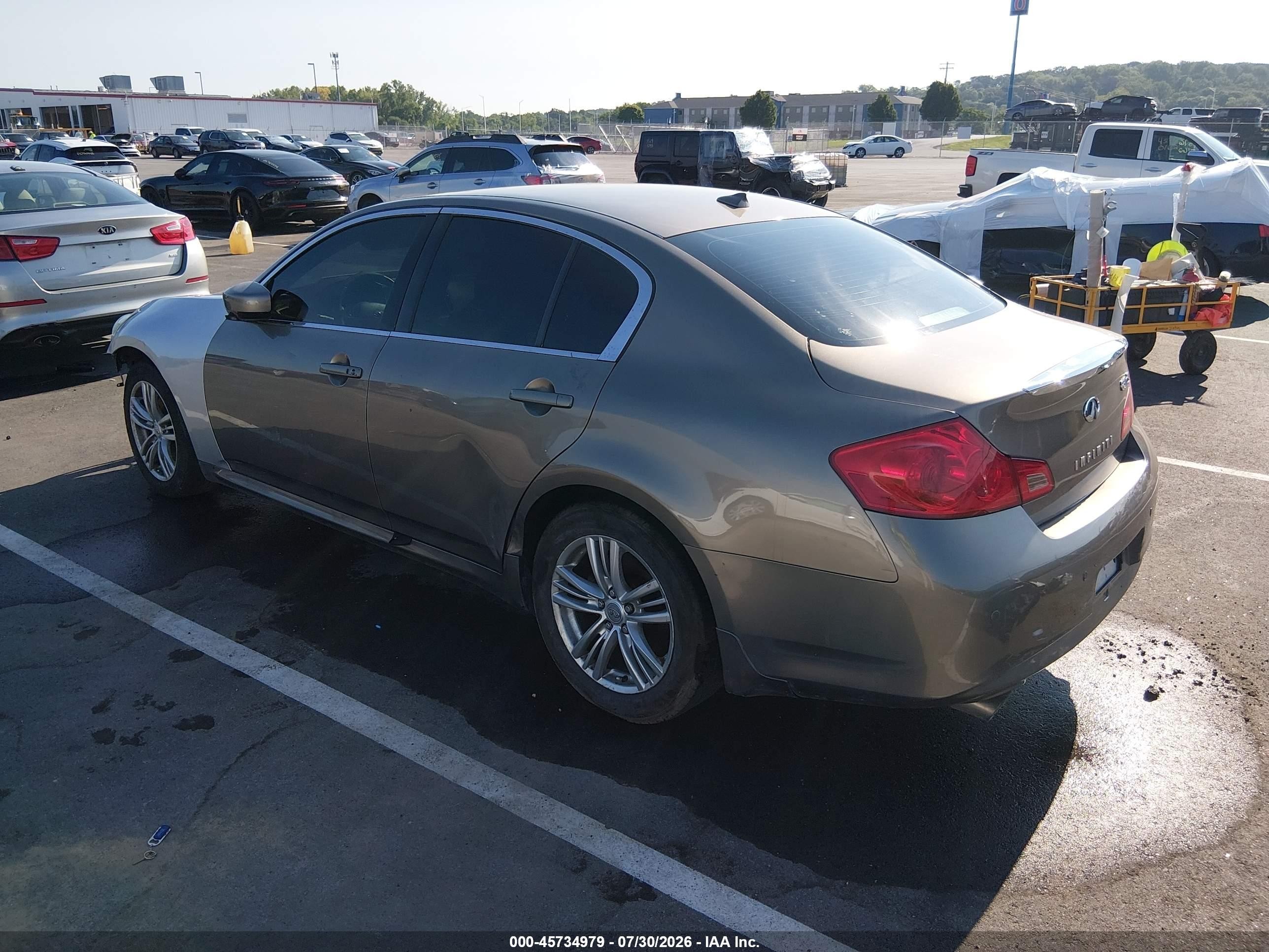 2012 Infiniti G37x   Gold vin: jn1cv6ar3cm679809