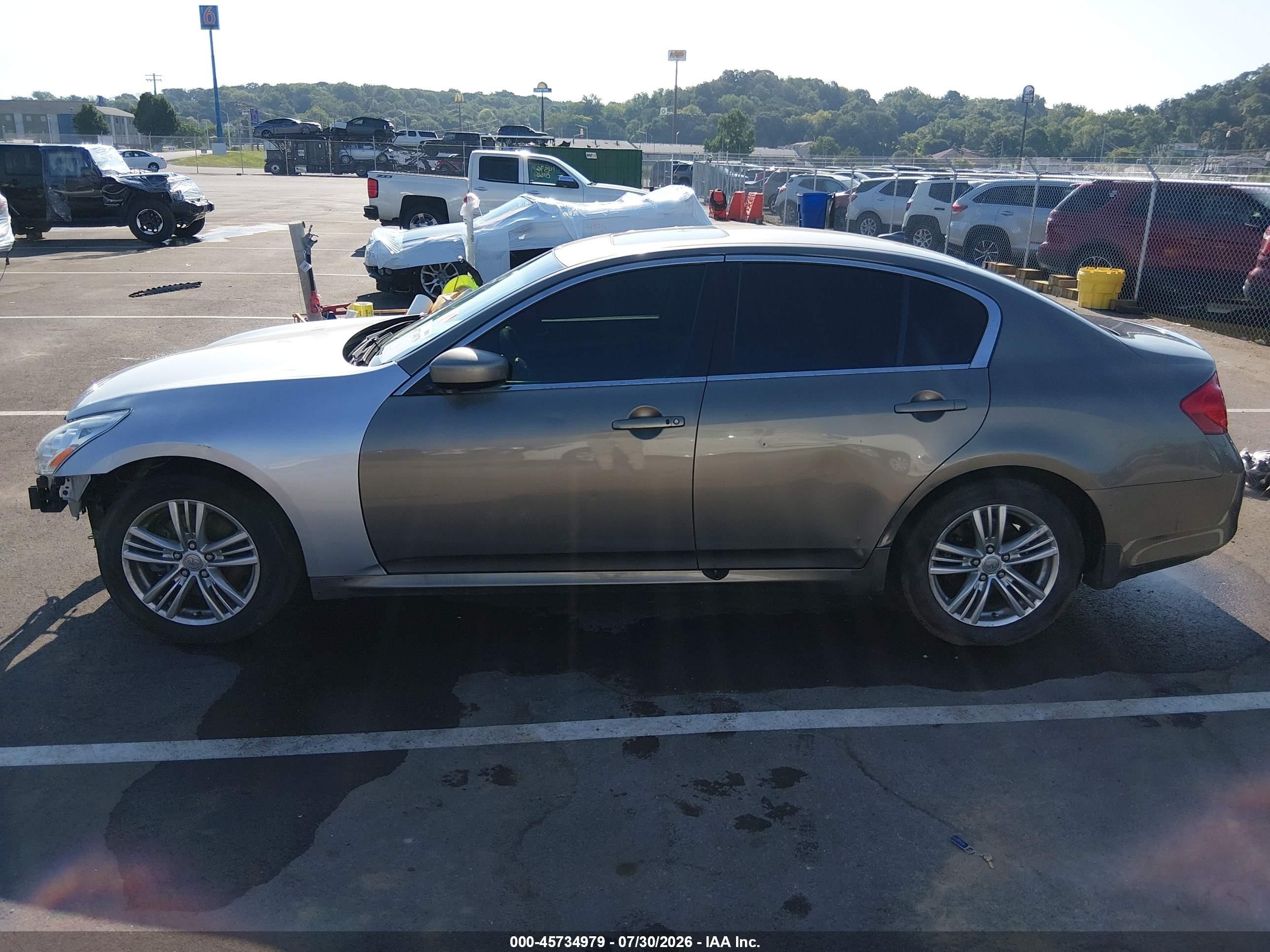 2012 Infiniti G37x   Gold vin: jn1cv6ar3cm679809