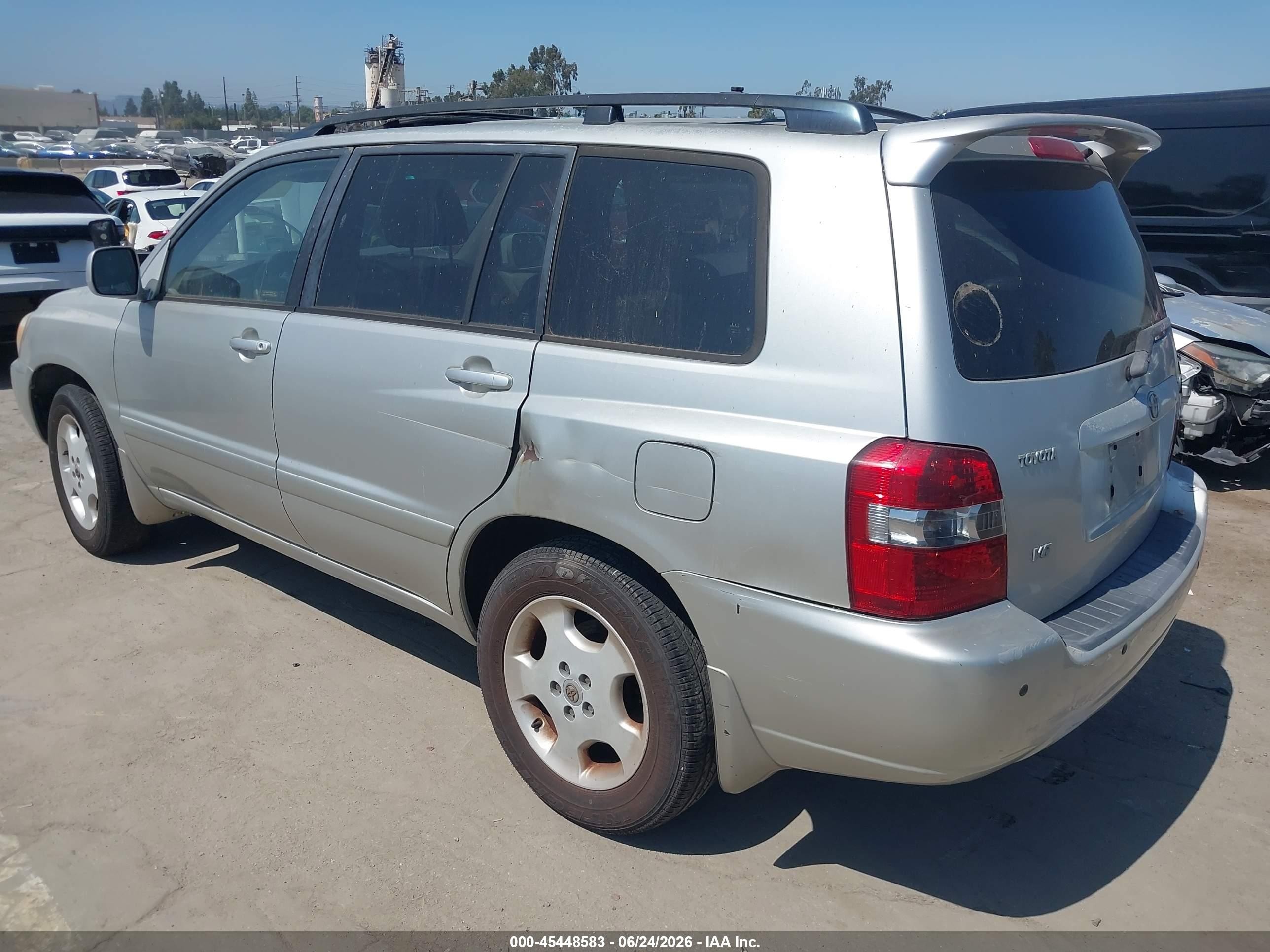 2005 Toyota Highlander Limited Silver vin: jtedp21a450075979