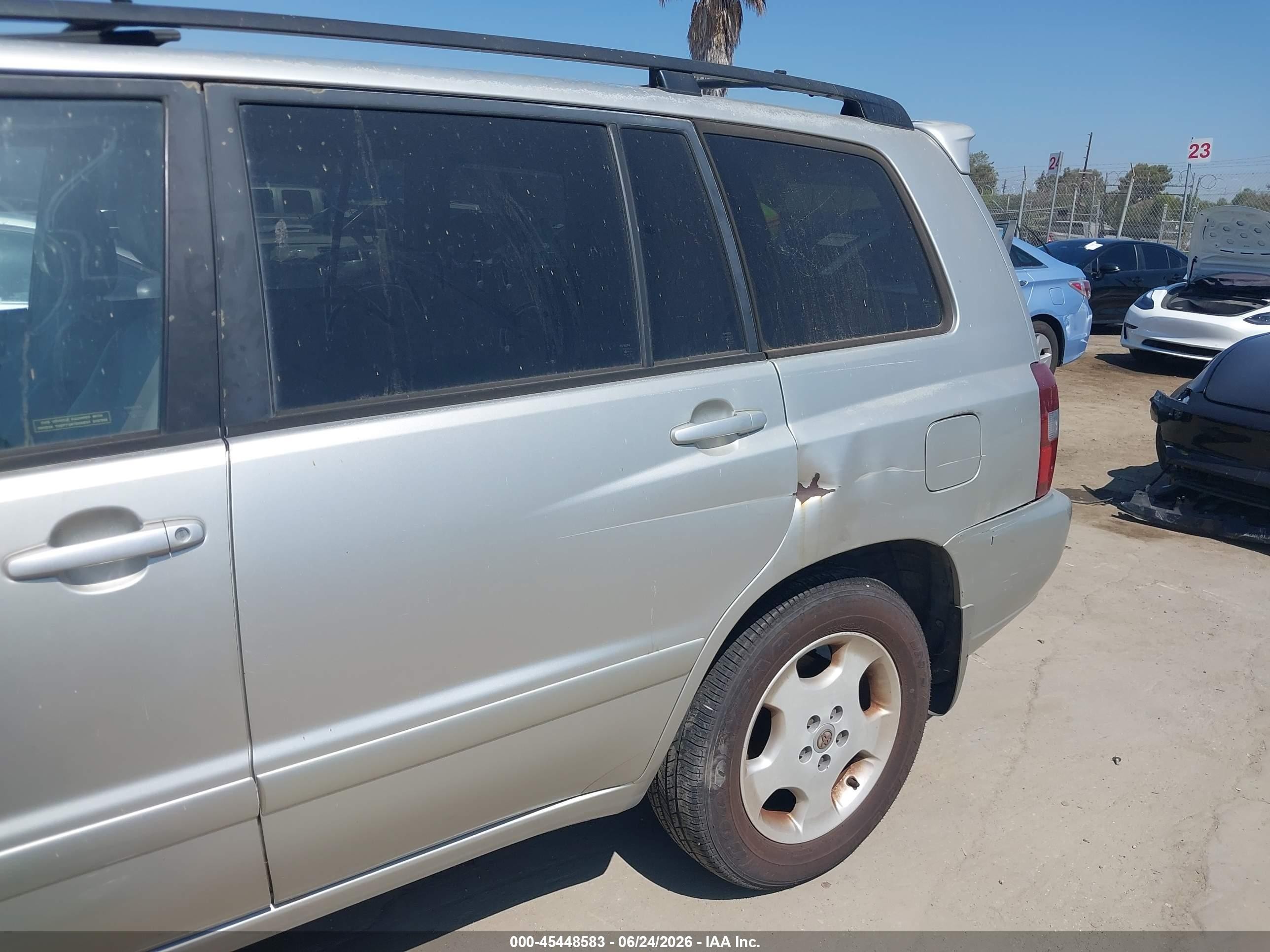 2005 Toyota Highlander Limited Silver vin: jtedp21a450075979