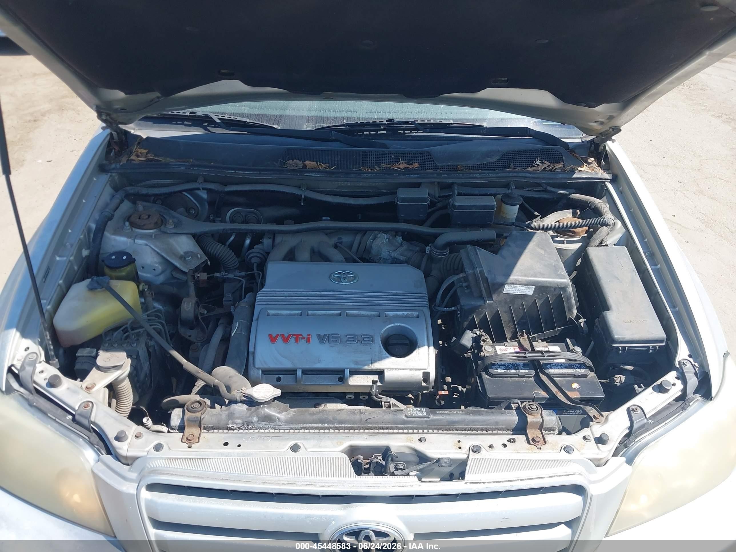 2005 Toyota Highlander Limited Silver vin: jtedp21a450075979