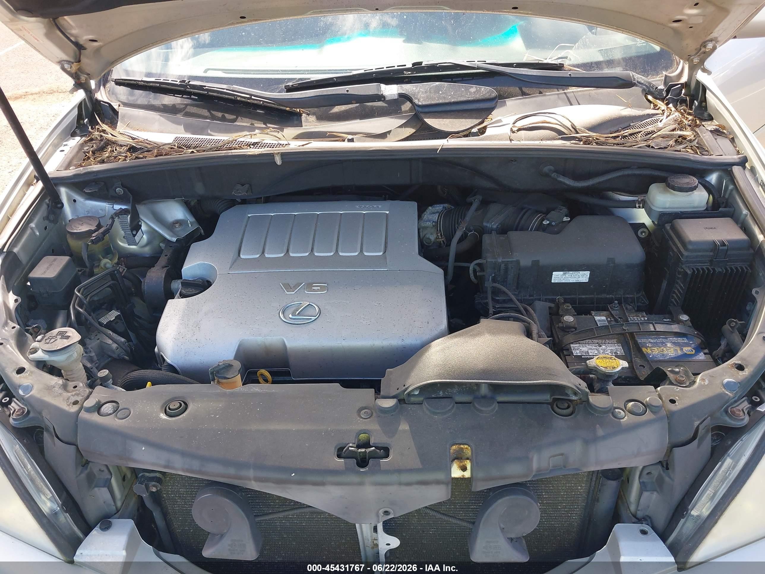 2008 Lexus Rx 350   Silver vin: jtjgk31u680011024