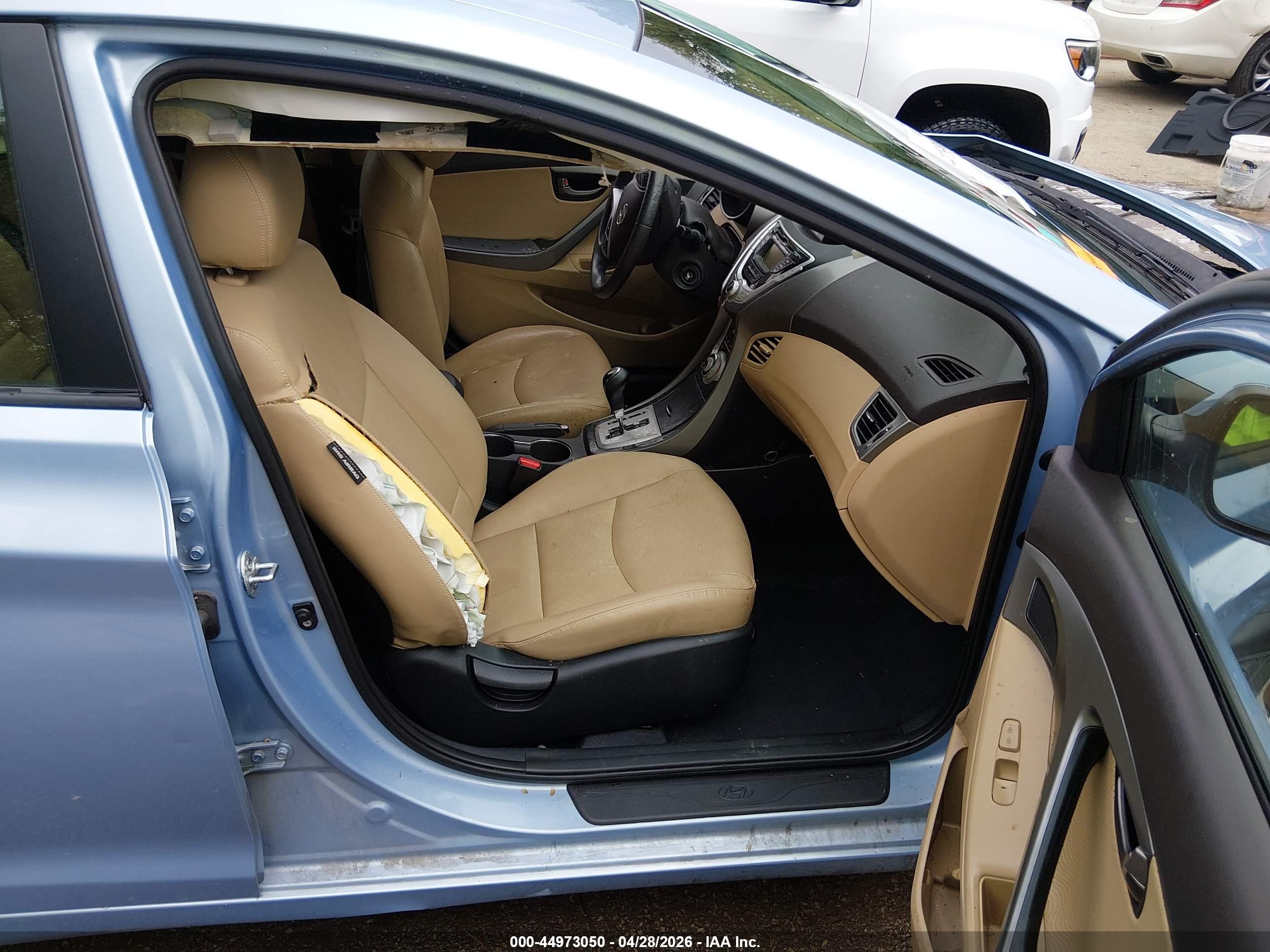 2012 Hyundai Elantra Limited (ulsan Plant) Light Blue vin: kmhdh4ae8cu322311