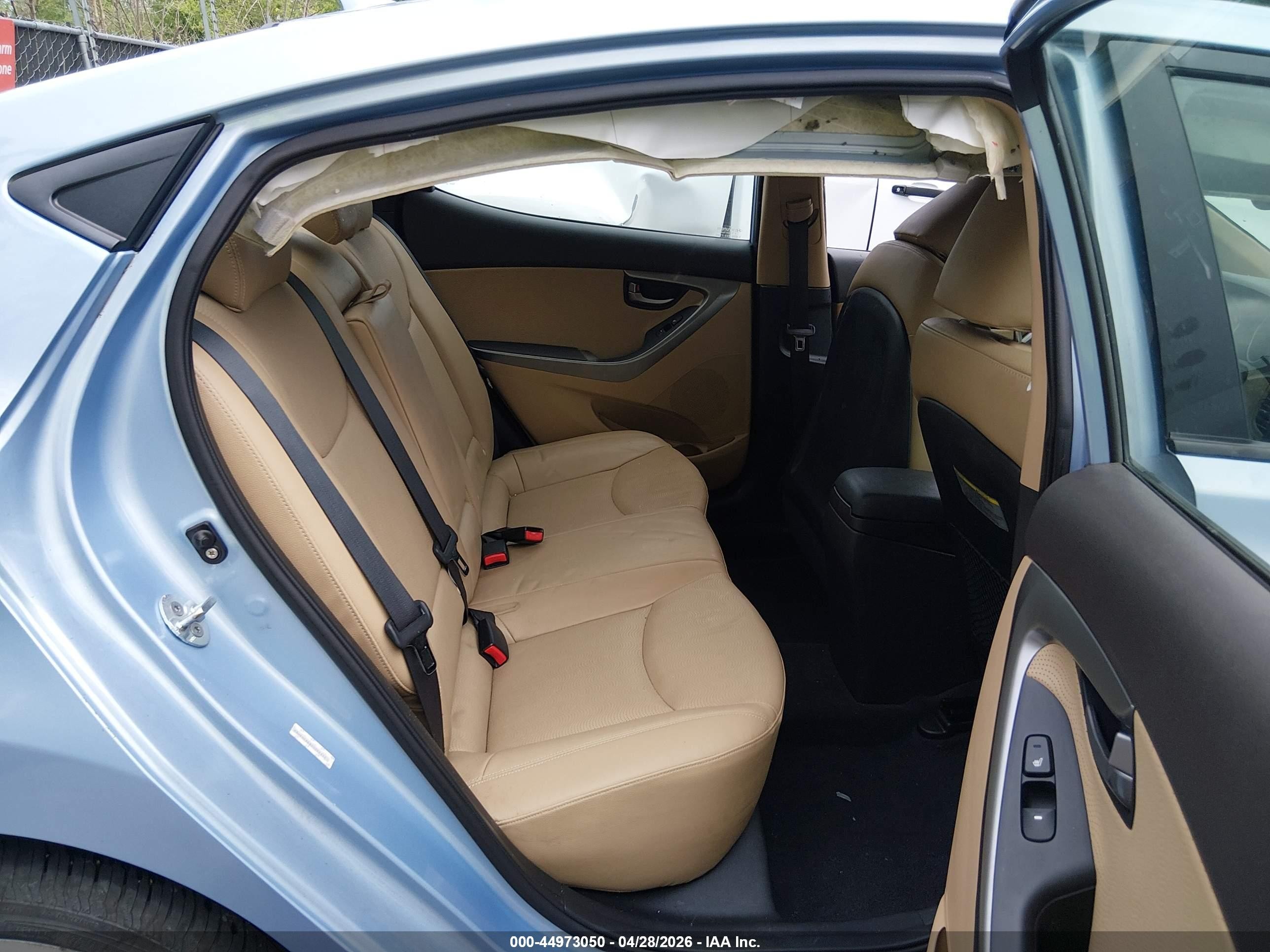 2012 Hyundai Elantra Limited (ulsan Plant) Light Blue vin: kmhdh4ae8cu322311